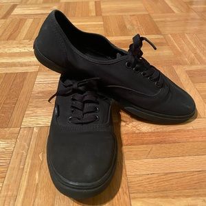 Black Vans - gently worn